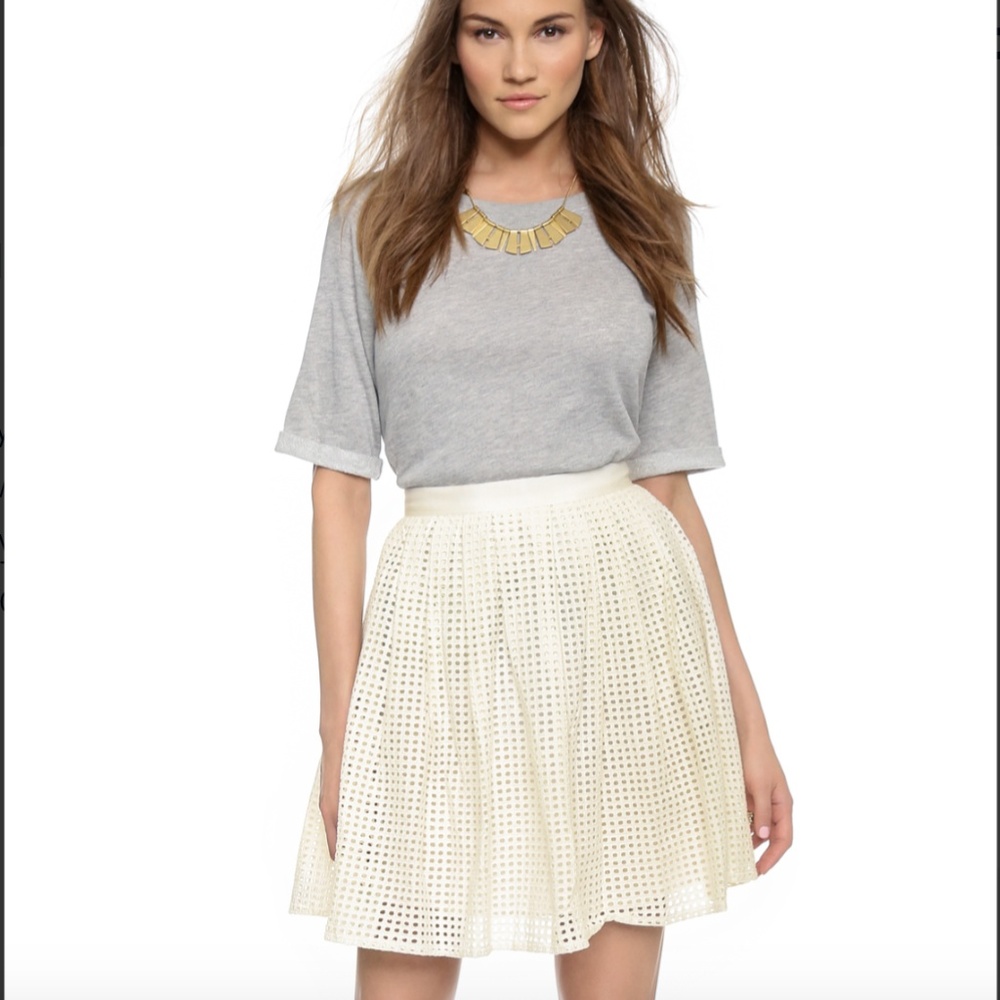 NEW $265 Joie‎ 'Lissome' Eyelet A-Line Skirt